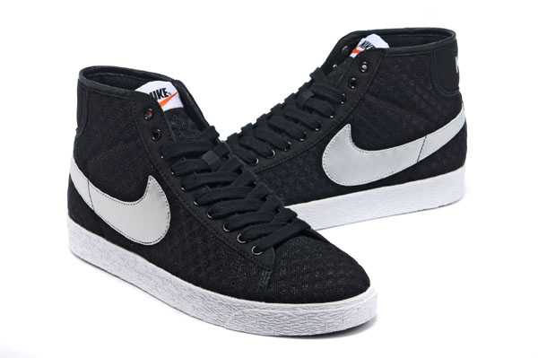 nike blazer high hi 2013 net high black whith authentique
